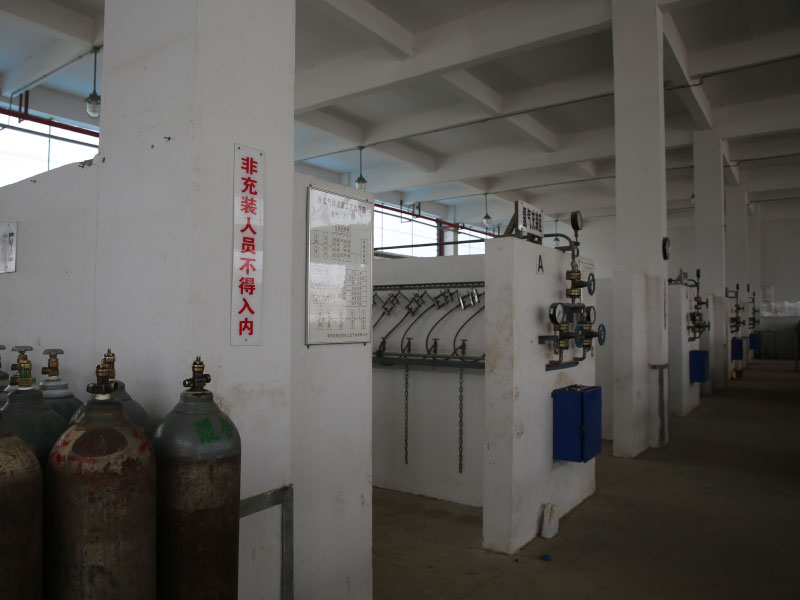 氩气充装区全貌